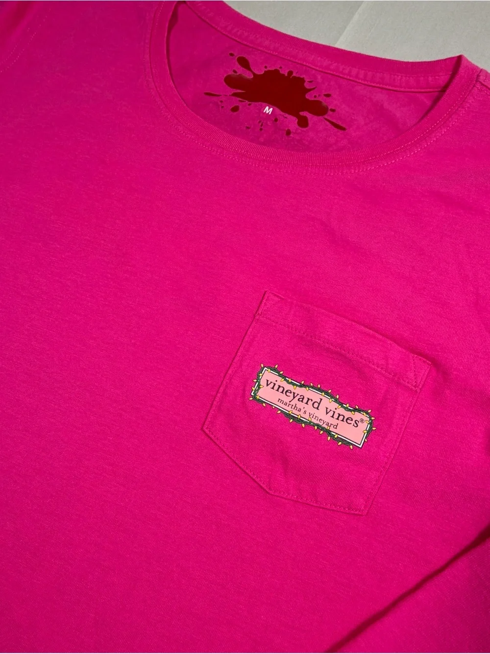 Women’s Vineyard Vines Pink Long Sleeve Shirt Size M - Picture 4 of 6
